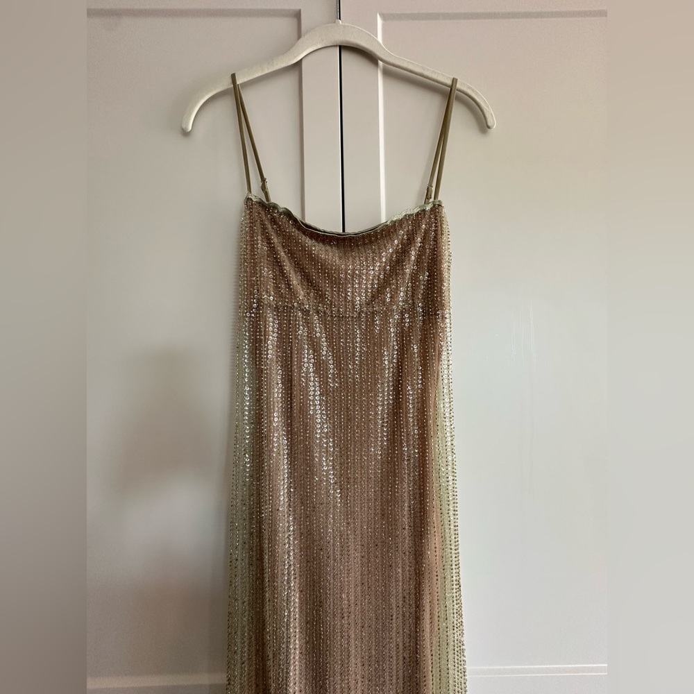 House of CB Strapless Gold Dress - Picture 4 of 15